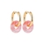 Aretes acrilico rosa