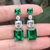 Aretes verde