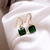 Aretes verde