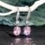 Aretes circonia rosa