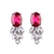 Aretes piedra roja