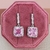 Aretes rosa