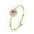 Anillo rosa PLATA