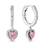 Aretes de plata corazon