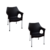 Combo Sillones Negro Inyectado Polipropileno (7501)