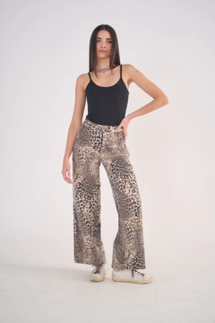 PANTALON PRINT GABARDINA SEMI ELASTIZADO STO (ST2603) - comprar online