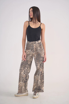 PANTALON PRINT GABARDINA SEMI ELASTIZADO STO (ST2603)