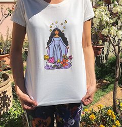 Camiseta Iemanjá - algodão orgânico - loja online