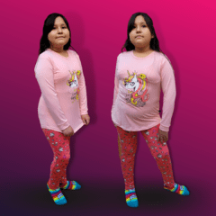 PIJAMA NENA JERSEY SOFT ESTAMPADO "UNICORNIO" LINEA JIZONE ART. 7042 TALLES 4 - 6 - 8 - 10 (MAYOR) - comprar online