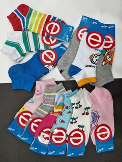 SOQUETES DE NIÑOS Y JUVENIL ESTAMPADAS ALGODON LYCRA 6 NENE 6 NENA LINEA ELEMENTO ART 104/105 TALLES DISPONIBLES 1 - 2 - 3 - 4 - 5 - comprar online