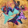 CONJUNTO TOP ESTAMPADO COLALESS BIKINIS LINEA VICBLACK ART: 66666 COLORES TALLES SURTIDOS S - M - L - XL (X DOCENA)