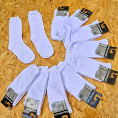 MEDIAS DE HOMBRE LISO BLANCO ALGODON LYCRA LINEA INTERMEZZO ART. 2250B TALLES UNICO (X DOCENA) - comprar online