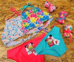 BIKINI TOP TRAPECIO JUVENIL CON VEDETINA LINEA JACINTA ART 319 (TALLES SURTIDOS 10 AL 18) (X DOCENA) - comprar online