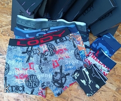 Bulto X10 Docenas de Boxers Estampados LODY (S-M-L-XL-XXL-XXXL) - Algodón & Lycra. ART. VARIOS ESTAMPADOS - MARILEY - Lenceria Mayorista | Despachamos a las 24hs!