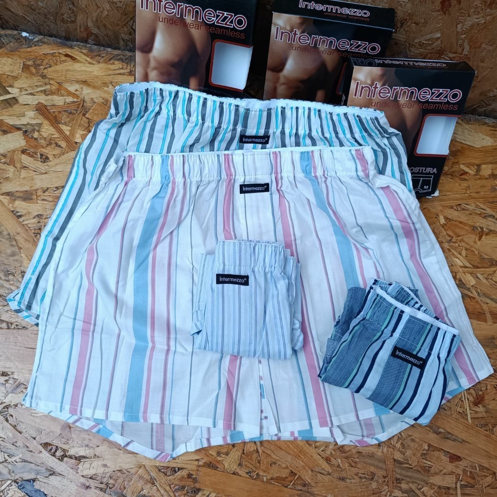 BOXER DE HOMBRE DE TELA PLANA CAMISA LINEA INTERMEZZO ART 1390