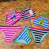 BIKINI NENA ESTAMPADA RAYADAS LINEA VIENTOS Y OLAS ART. 6307 TALLES SURTIDOS 8 - 10 - 12 - 14 - 16