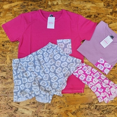 PIJAMA DE VERANO DAMA REMERA CON BOLSILLO LINEA JIZONE ART. 3006 TALLES 1 - 2 - 3 - 4 - 5 - 6 (POR MAYOR)