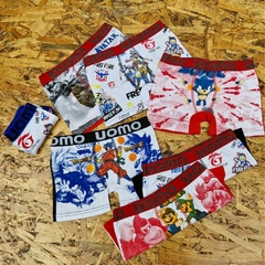 BOXER NIÑOS ESTAMPADO ALGODON LYCRA BASICO LINEA UOMO ART. UO2000 TALLES 4 - 6 - 8 - 10 - 12 - 14 (X DOCENA)