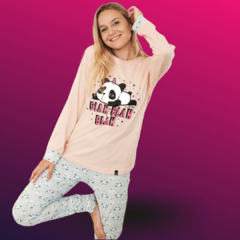 PIJAMA DAMA JERSEY SOFT ESTAMPADO LINEA JIZONE ART 3002 TALLES DISPONIBLES 1 - 2 - 3 - 4 - 5 - 6(MAYOR) - MARILEY - Lenceria Mayorista | Despachamos a las 24hs!