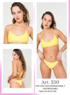 CONJUNTO TOP LISA CON LESS BIKINIS AGHATTA ART: 250 COLORES Y TALLES SURTIDOS 85 - 90 - 95 - 100 (X DOCENA) en internet