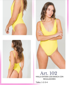 MALLA ENTERA COLALESS BASICA BIKINIS AGHATTA ART: 102 COLORES TALLES SURTIDOS 85 - 90 - 95 - 100 (X DOCENA) - comprar online