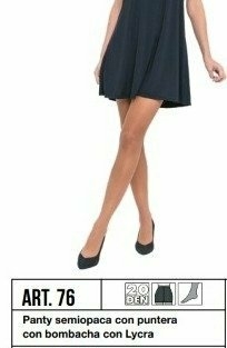 CANCAN DE DAMA LYCRA SEMI OPACA LINEA COCOT ART: 76 COLOR 32 TALLES SURTIDOS 1 AL 4