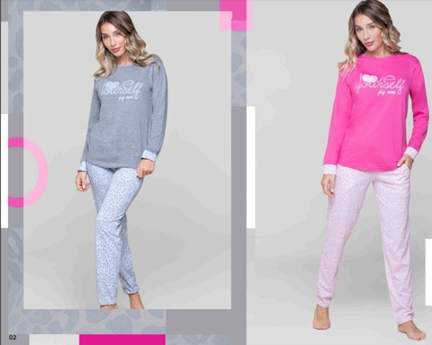 PIJAMA DAMA JERSEY SOFT ESTAMPADO LINEA JIZONE ART 9001 TALLES DISPONIBLES 1 2 3 4 5 6 MAYOR