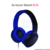 Auriculares Maxell modelo B52 en color azul y negro, diseñados para ofrecer comodidad y calidad de sonido.