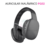 Auricular Bluetooth PG02 de color negro con almohadillas suaves y controles laterales.