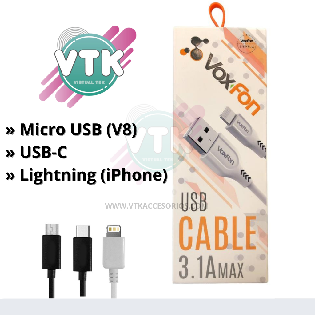 Cable Micro Usb 3 M Carga Rapida Moxom Reforzado Para Ps4 Color