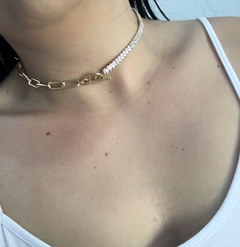 CHOKER CRAVEJADA CORRENTARIA- Ref 06 - Lunna Bijoux