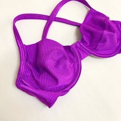 TOP ARO SEM BOJO ROXO TEXTURIZADO - comprar online