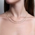 CHOKER DUPLA PÉROLA MAIS COLOR PRATEADA - comprar online