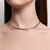 CHOKER ARO TORCIDO ANATOMICO PRATEADO