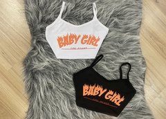Cropped Baby Girl Fire - comprar online