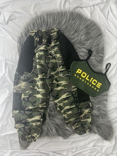 Conjunto Street de corrente camuflado verde com preto estilo moda gringa - comprar online