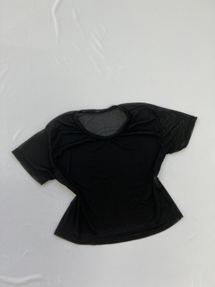 Cropped de tule preto estilo moda blogueira - comprar online