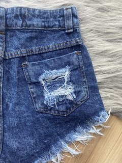 Imagem do Shorts Jessy Destroyed jeans escuro