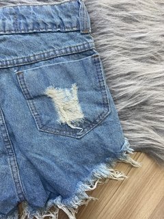 Shorts jeans Ghost manchadinho estilo moda blogueira - comprar online
