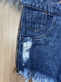 Imagem do Shorts de zíper jeans escuro