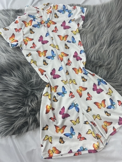 Macaquinho borboleta colorida estilo moda gringa - loja online