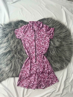 Macaquinho estilo macacão dolár rosa estilo moda gringa - comprar online