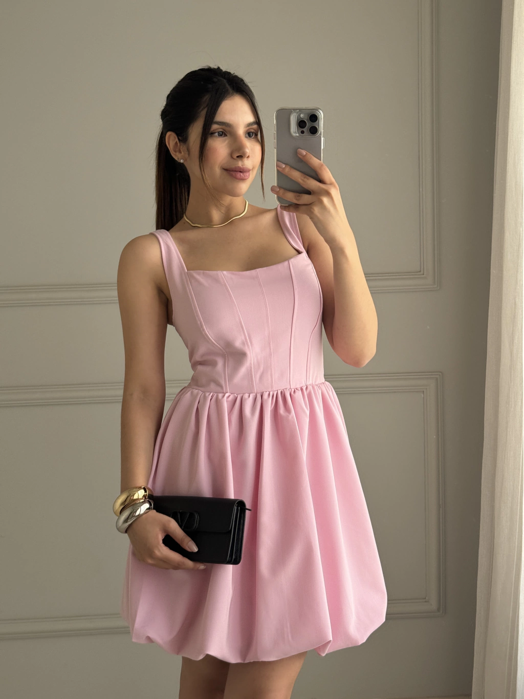 VESTIDO SERENA ROSA