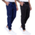 Kit 2 Calças Jogger Jeans Sarja Masculina Com Punho - Azul+Preto - comprar online