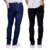 Kit 2 Calça Masculina Jeans Skinny - Azul+Preto - comprar online