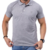 Camisa Gola Polo Masculina Tecido Piquet Techmalhas Livrii Icn Macia Leve Confortável - Cinza - comprar online