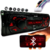 Rádio Som Automotivo MP3 Bluetooth USB Display Led Vermelho S100 Svart Tech One