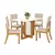 Conjunto Mesa com 4 Cadeiras Henn Thalia em MDF e MDP - comprar online