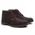 Bota Coturno Masculino de Couro Café Solado Costurado Casual - Marrom - 37 ao 44