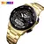 Relógio Masculino Skmei 1370 Anadigital Esporte Luxo Casual - Dourado - comprar online